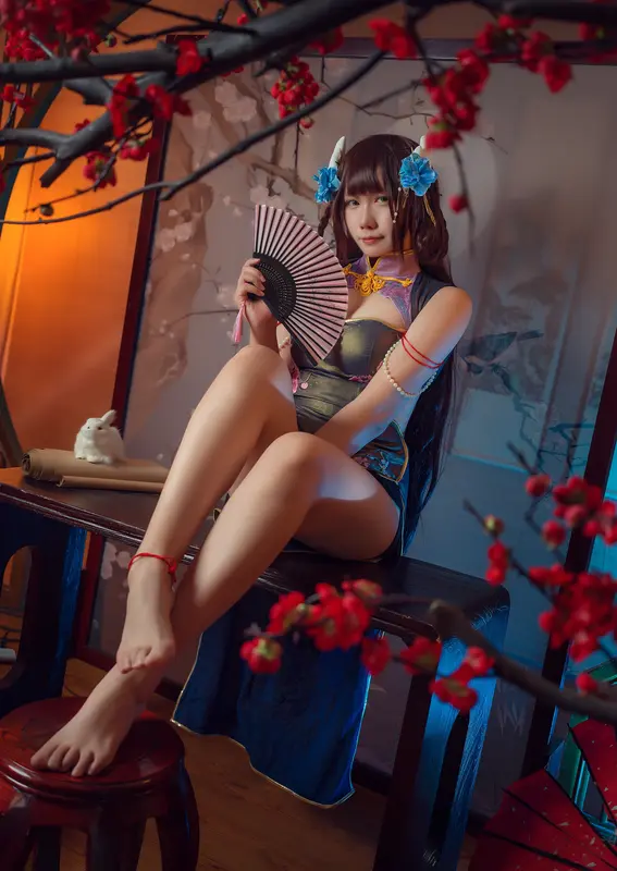 麻花酱 – NO.103 比睿旗袍+泳装 10